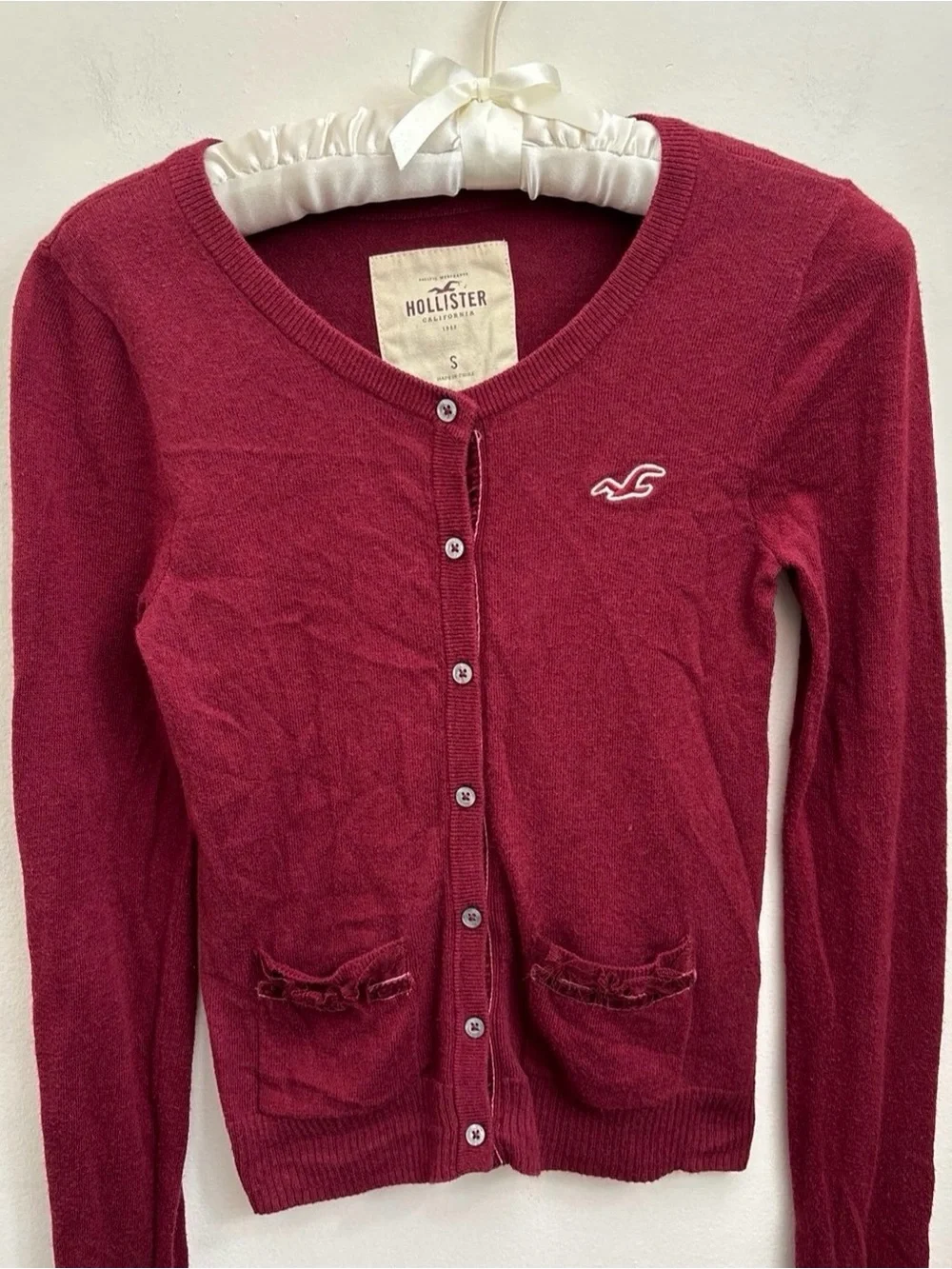 Hollister Women's Small Button-Front Cardigan Sweater Top (older style) - Picture 1 of 10